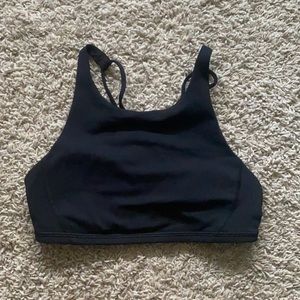 Black LuluLemon Halter Sports Bra